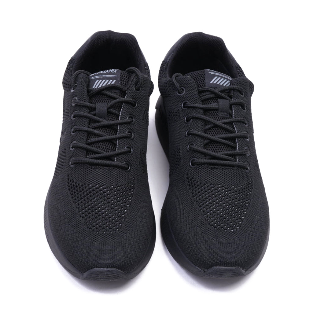 S.Oliver Breathable Men's Knit Sneakers Black - Sole Therapy