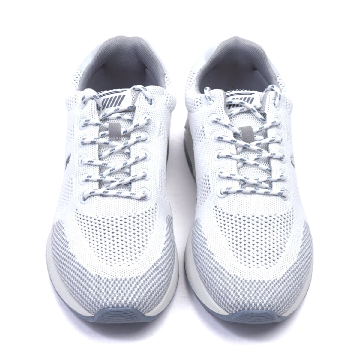 S.Oliver Breathable Men's Knit Sneakers White Grey - Sole Therapy