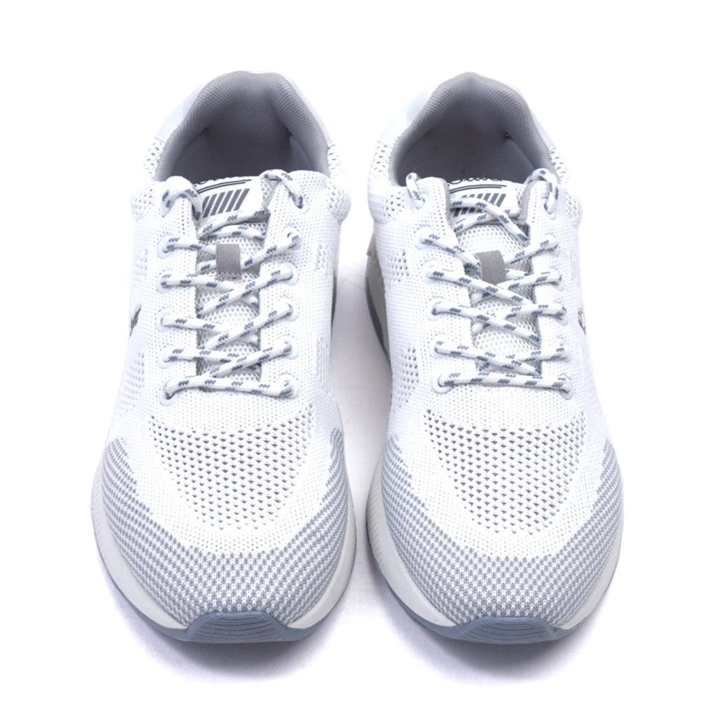 S.Oliver Breathable Men's Knit Sneakers White Grey - Sole Therapy
