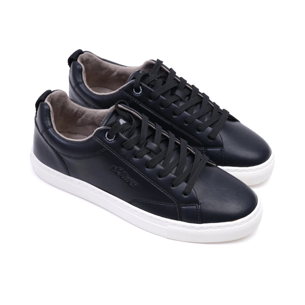 S.Oliver Men's Casual Sneakers Black - Sole Therapy