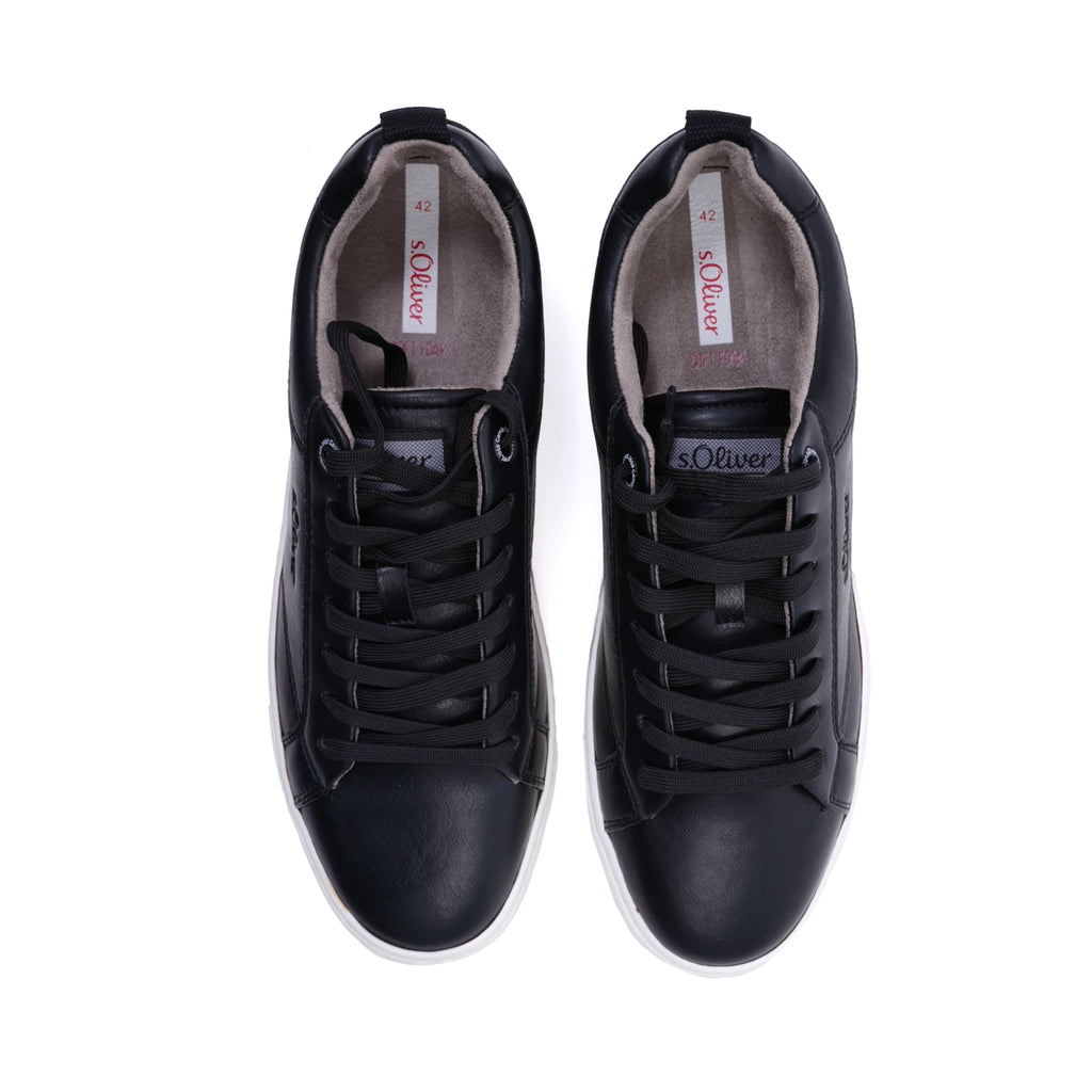 S.Oliver Men's Casual Sneakers Black - Sole Therapy