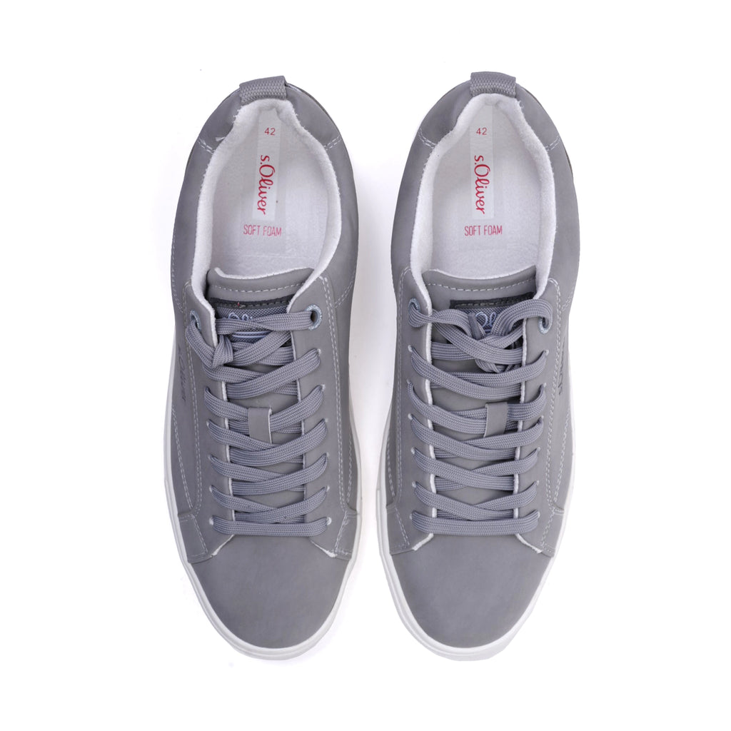 S.Oliver Men's Casual Sneakers Grey - Sole Therapy