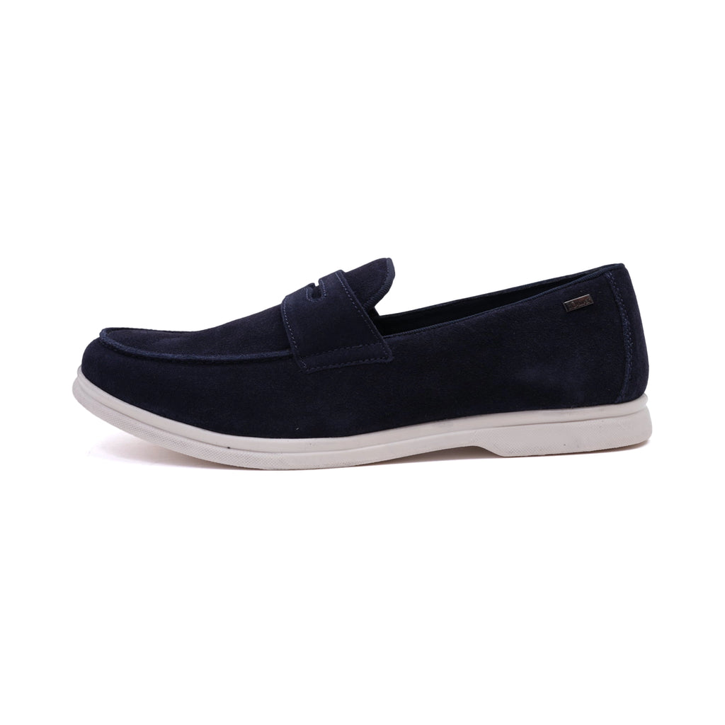 S. Oliver Men's Soft Foam Suede Casual Loafers Navy - Sole Therapy