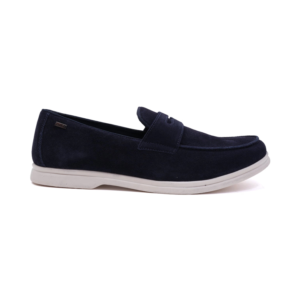 S. Oliver Men's Soft Foam Suede Casual Loafers Navy - Sole Therapy