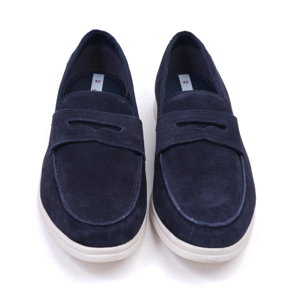 S. Oliver Men's Soft Foam Suede Casual Loafers Navy - Sole Therapy