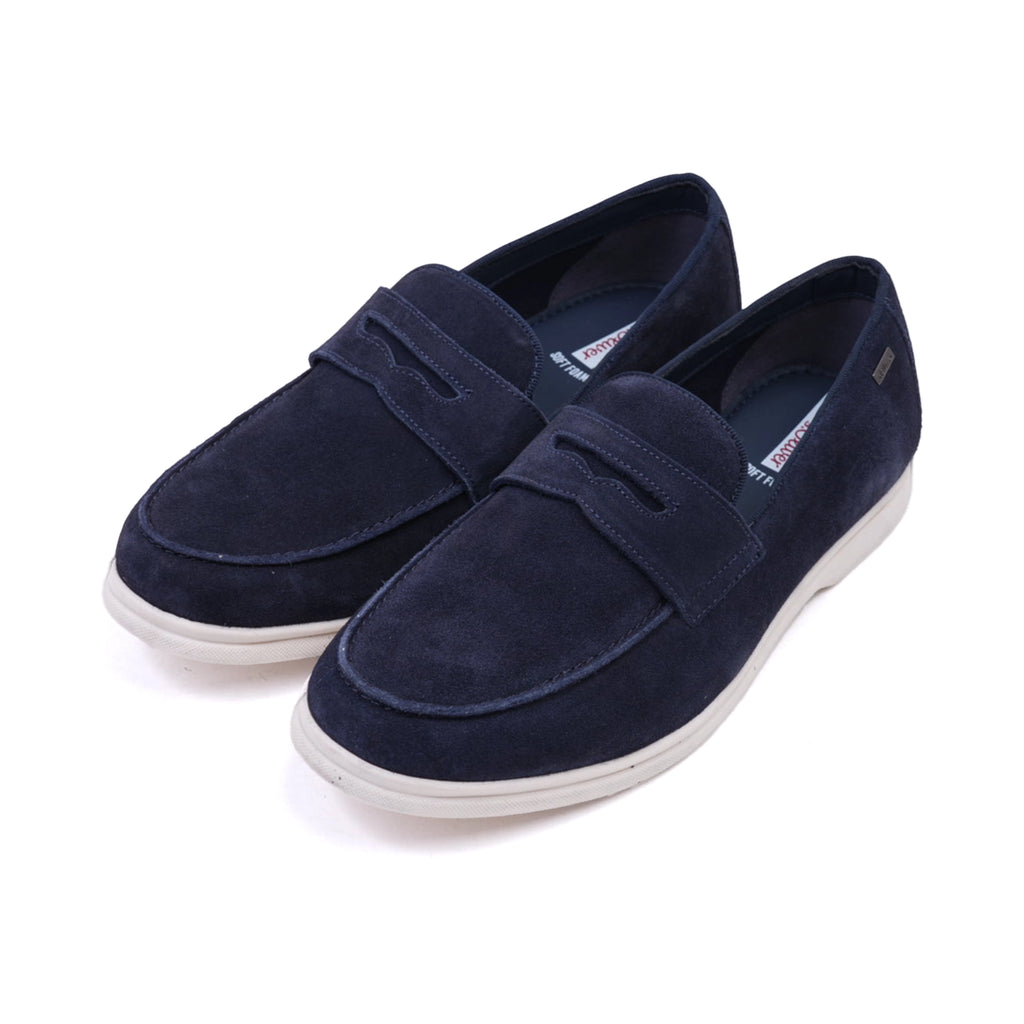 S. Oliver Men's Soft Foam Suede Casual Loafers Navy - Sole Therapy