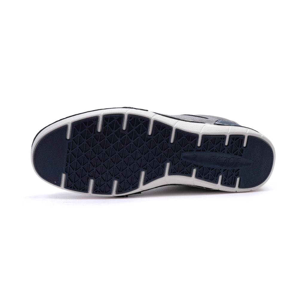 S. Oliver Men's Suede and Mesh Sneakers Grey - Sole Therapy