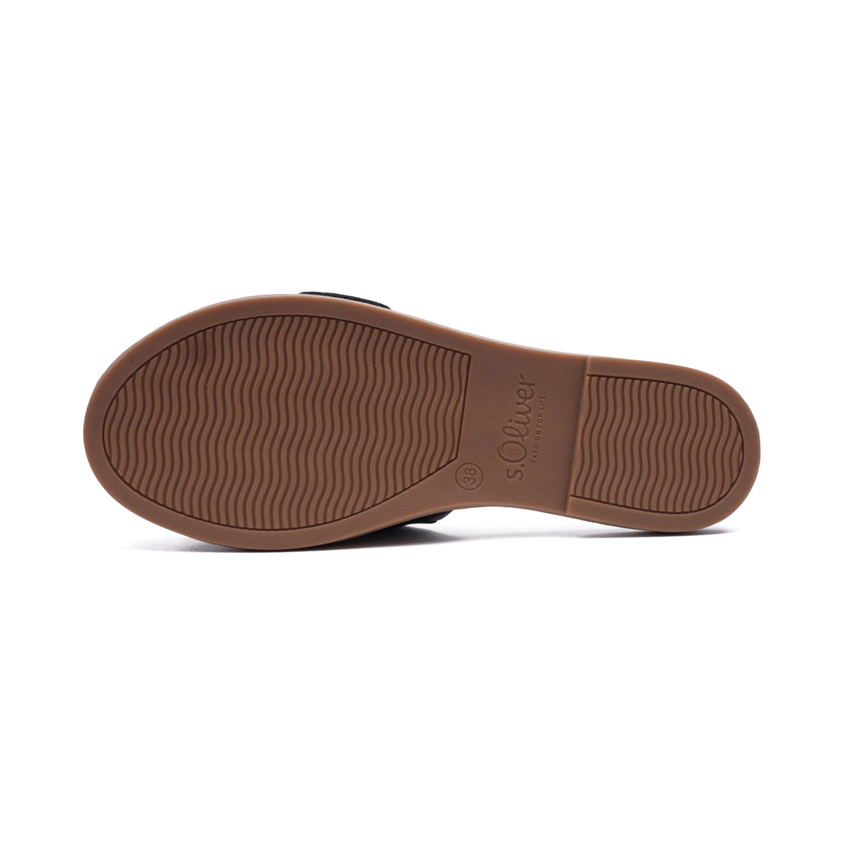 S. Oliver Soft Foam Buckle Sandals Black - Sole Therapy