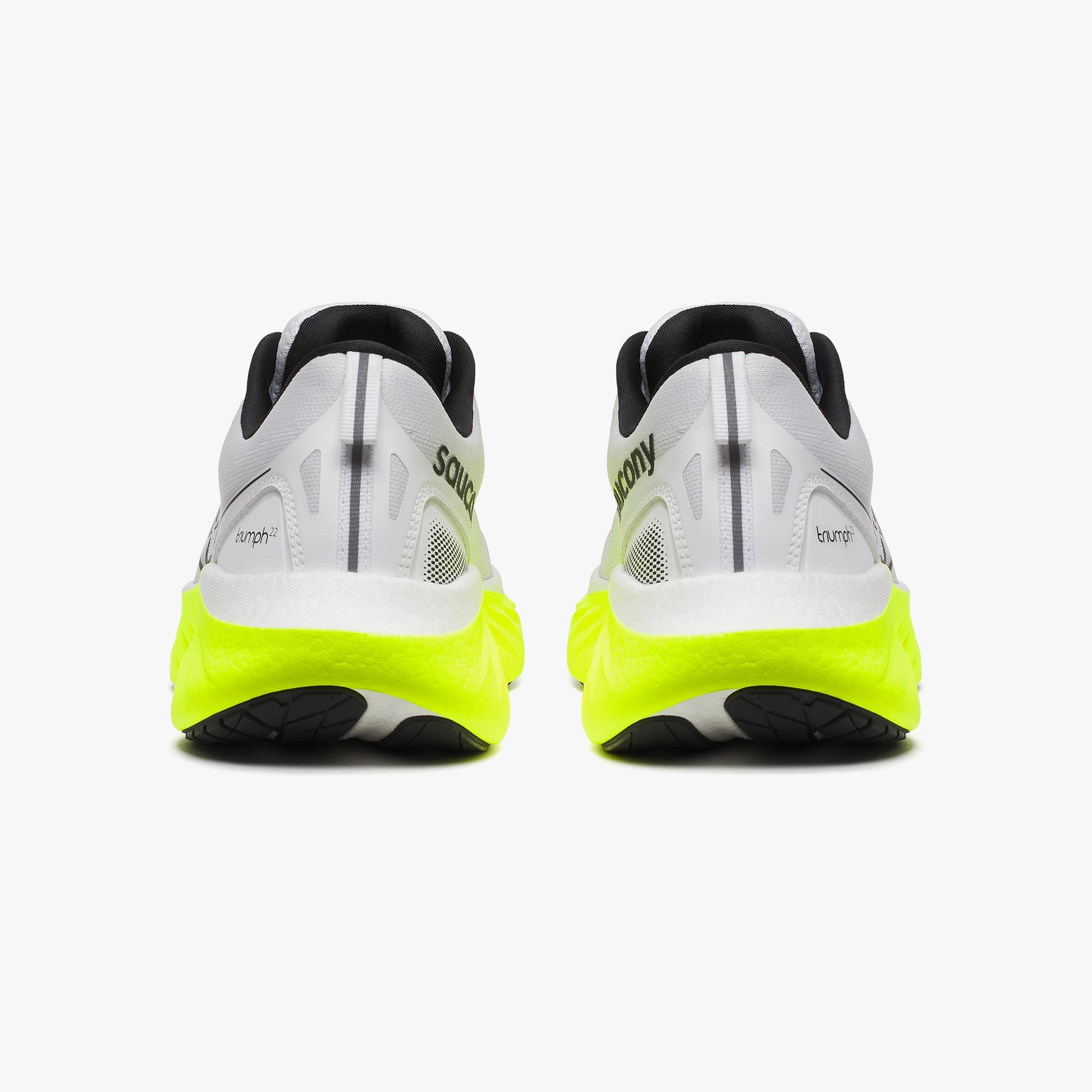 SAUCONY TRIUMPH 22 WHITE/CITRON - Sole Therapy