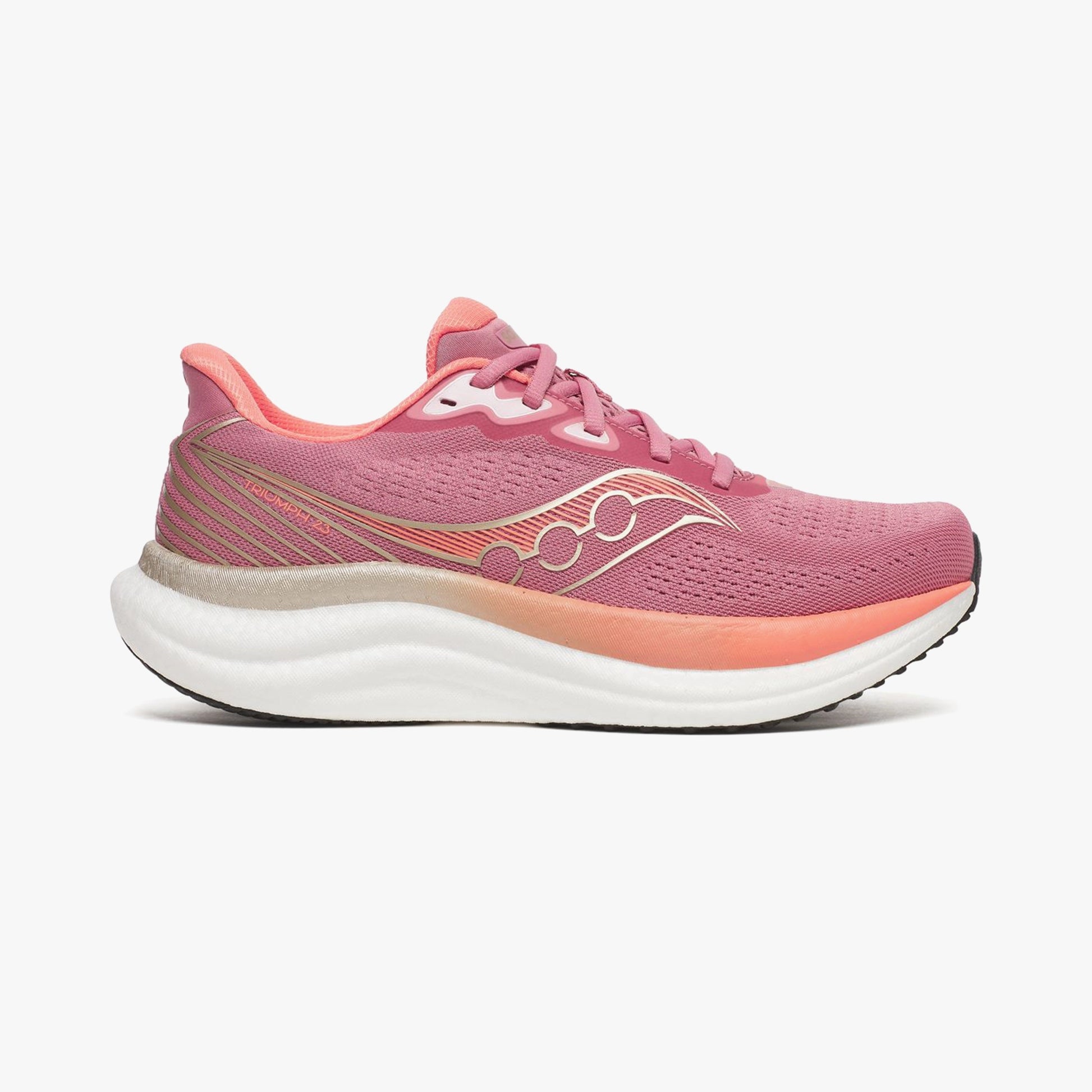 SAUCONY TRIUMPH 23 MAUVE/BLACK - Sole Therapy