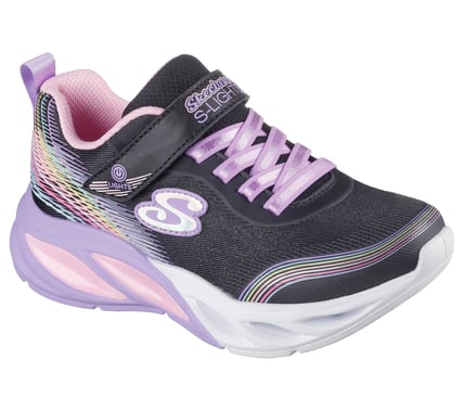 SKECHERS CHILDREN COSMIC GLOW - BLACK MULTI - Sole Therapy