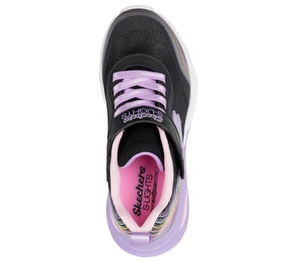 SKECHERS CHILDREN COSMIC GLOW - BLACK MULTI - Sole Therapy