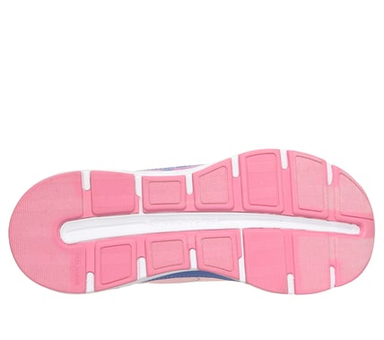 SKECHERS GLIDE-STEP SPORT SLIP-ON WALKING SHOES - PINK/BLUE - Sole Therapy