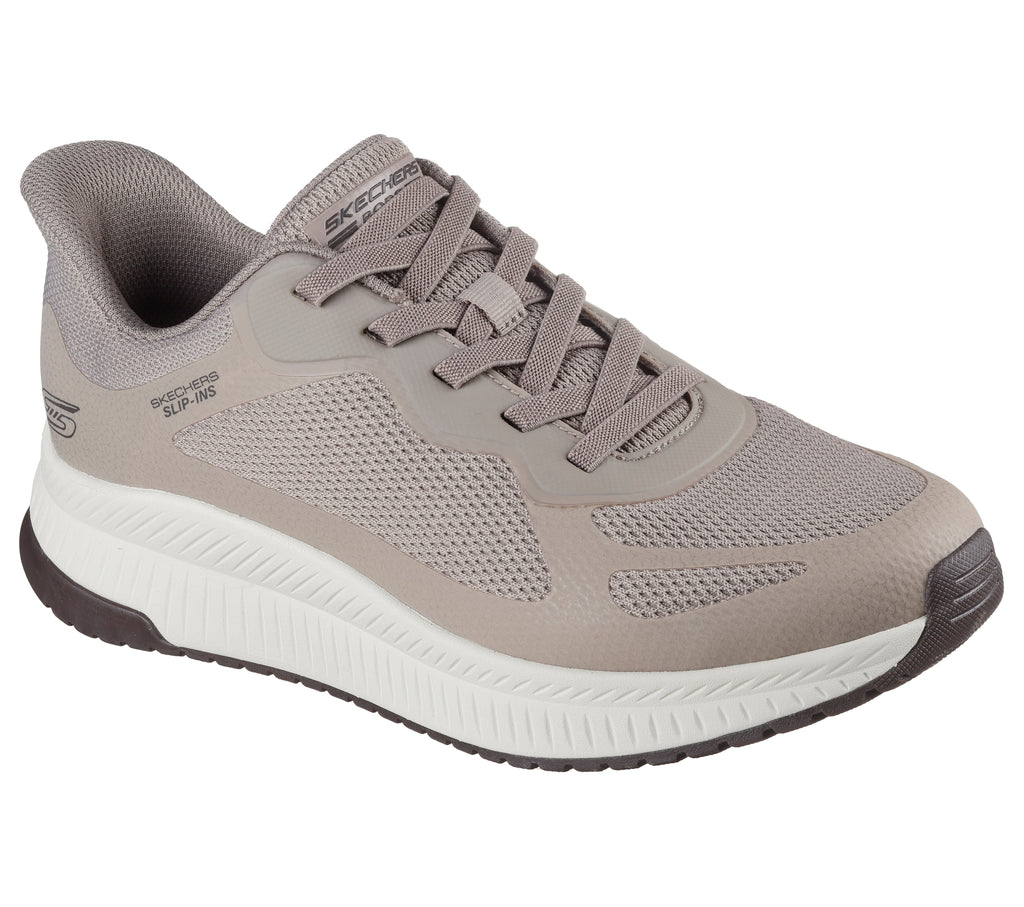 SKECHERS MEN'S BOBS SQUAD 4 - DARK TAUPE - Sole Therapy