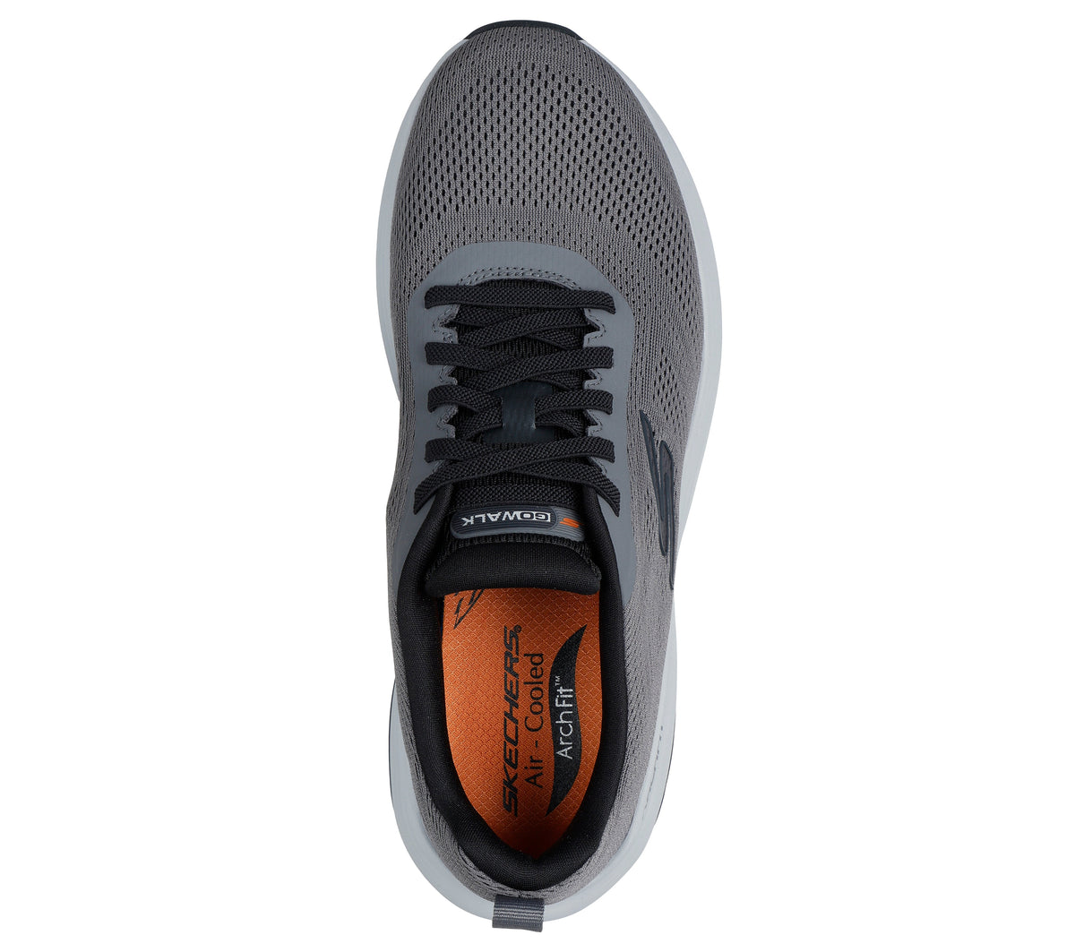 SKECHERS MEN SHOES GO WALK STABILITY 2.0  - GRAY CHARCOAL - Sole Therapy