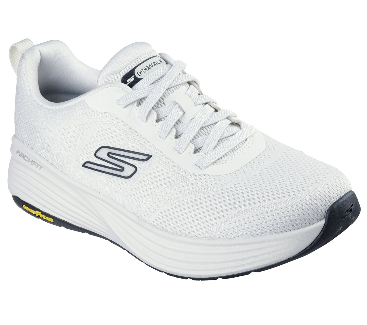 SKECHERS MEN SHOES GO WALK STABILITY 2.0-WHITE/BLACK - Sole Therapy