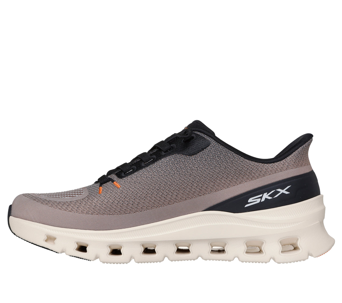 SKECHERS MENS ARCH FIT GLIDE-STEP PRO - TAUPE BLACK - Sole Therapy