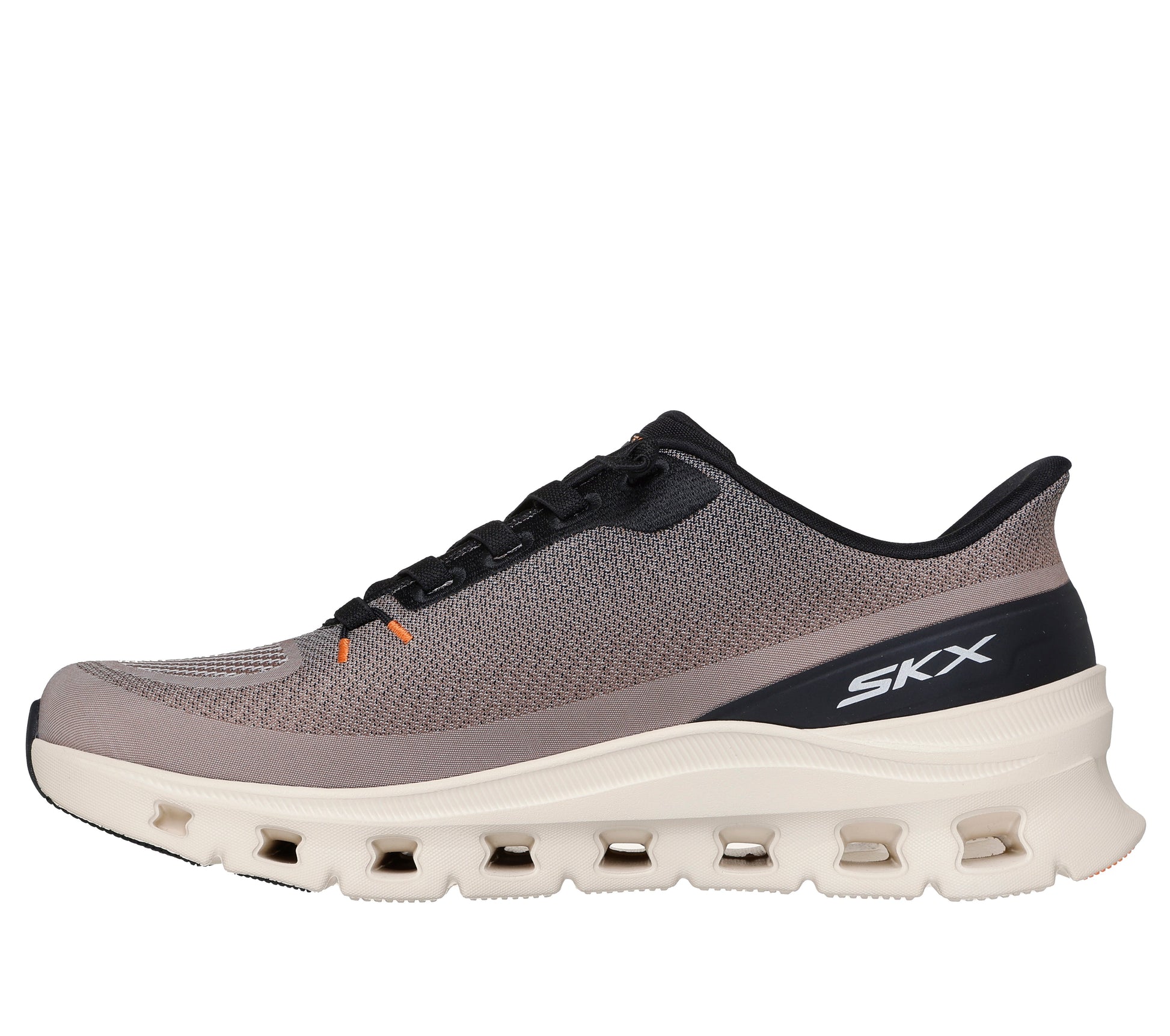 SKECHERS MENS ARCH FIT GLIDE-STEP PRO - TAUPE BLACK - Sole Therapy