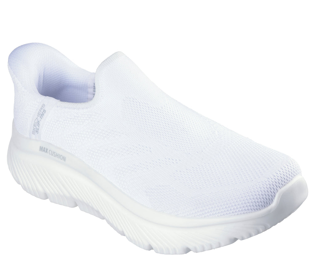 SKECHERS MENS GO WALK MAX CUSHIONING HYPER BURST - WHITE - Sole Therapy