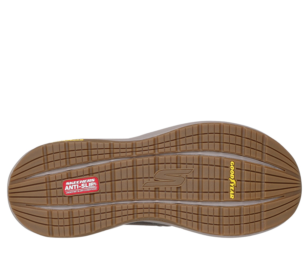 SKECHERS MENS  GO WALK STABILITY 2.0 - DARK TAUPE - Sole Therapy