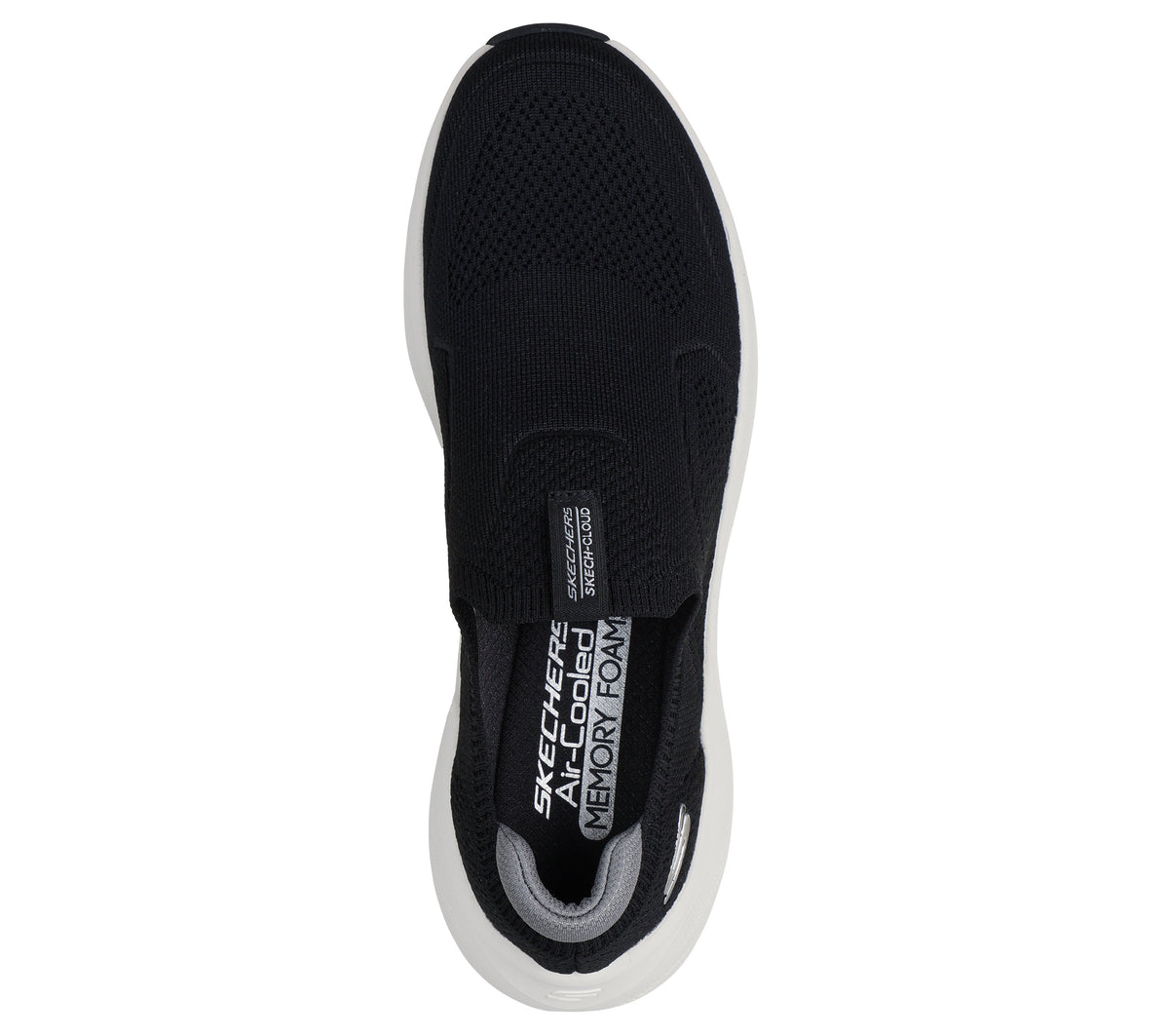 SKECHERS MENS SKECH CLOUD - BLACK - Sole Therapy