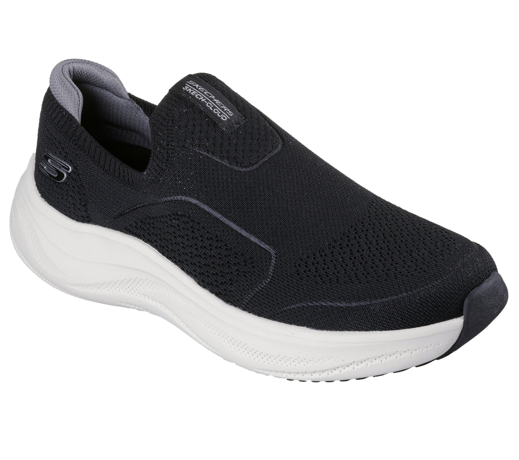 SKECHERS MENS SKECH CLOUD - BLACK - Sole Therapy