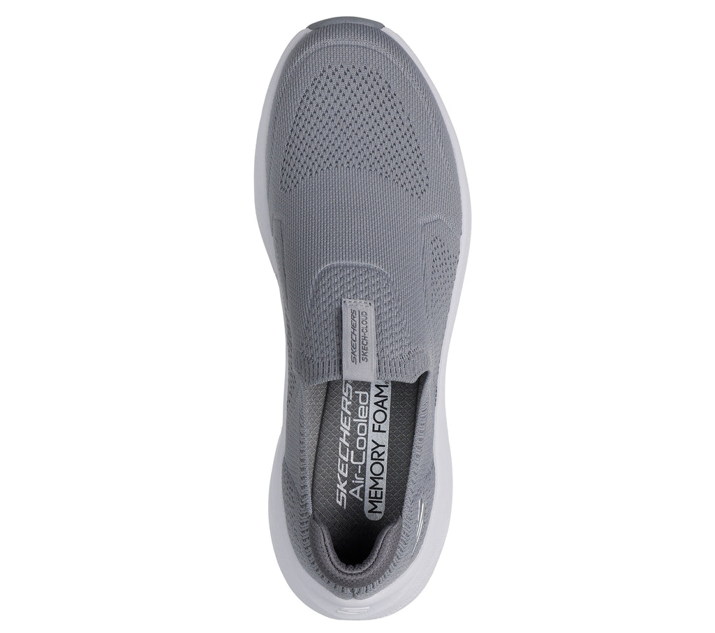 SKECHERS MENS SKECH CLOUD - LIGHT GREY - Sole Therapy