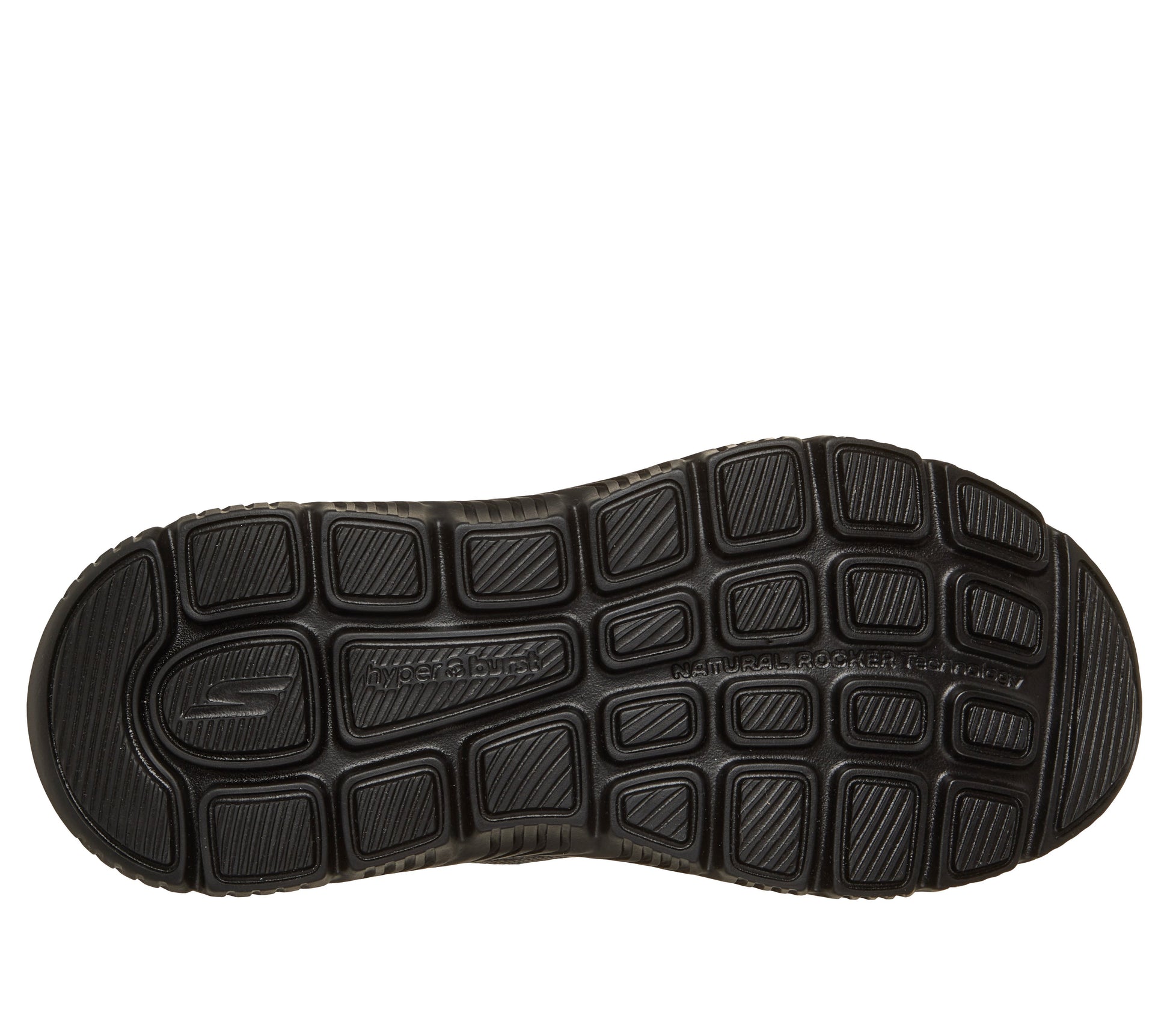 SKECHERS WOMEN'S GO WALK MAX CUSHIONING HYPER BURST - BLACK/BLACK - Sole Therapy