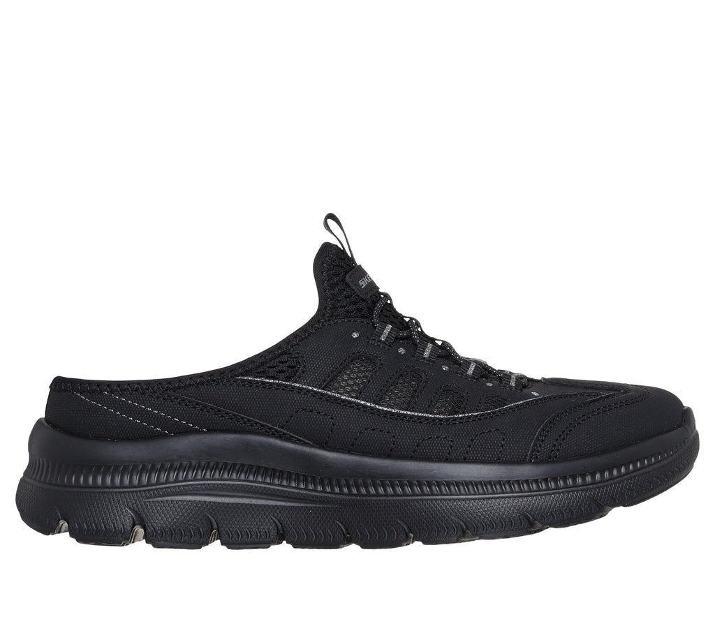 SKECHERS WOMEN'S SUMMITS PLUS - BLACK/BLACK - Sole Therapy