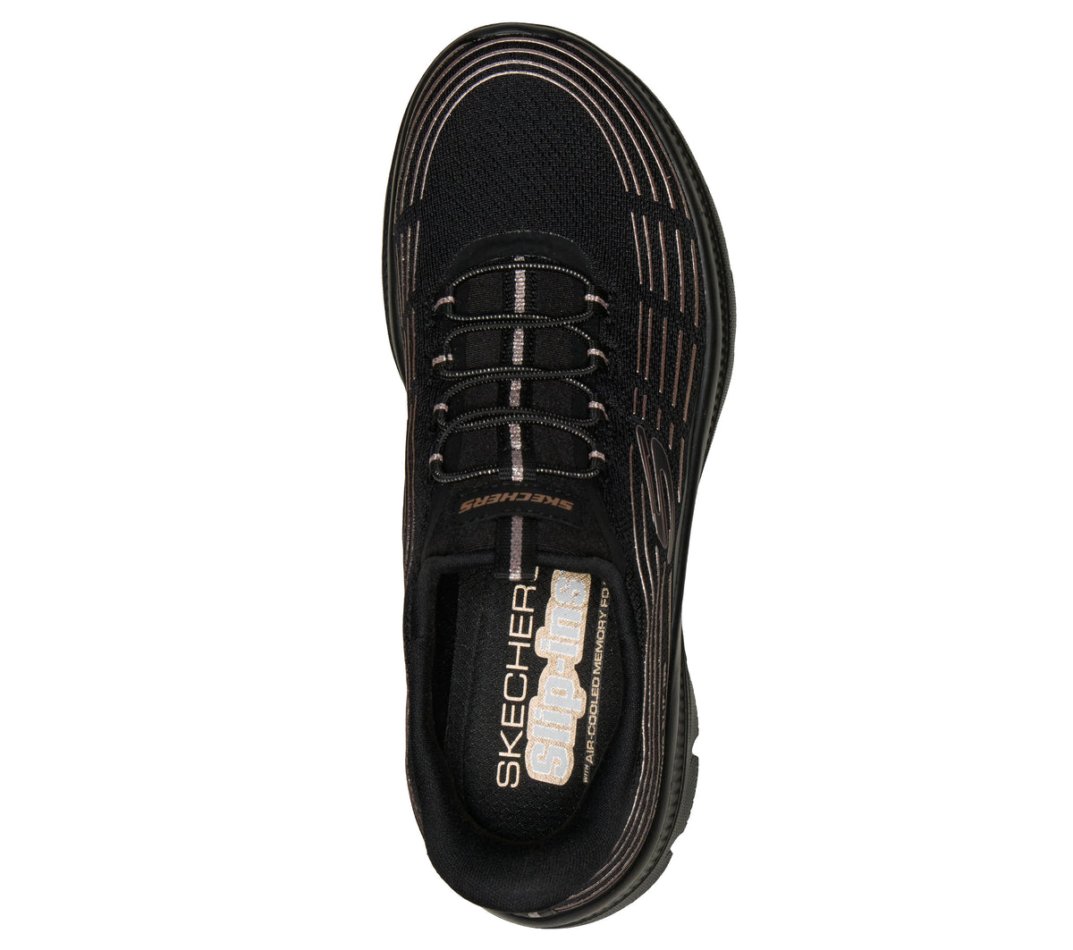SKECHERS WOMEN'S SUMMITS PLUS - BLACK/BLACK - Sole Therapy