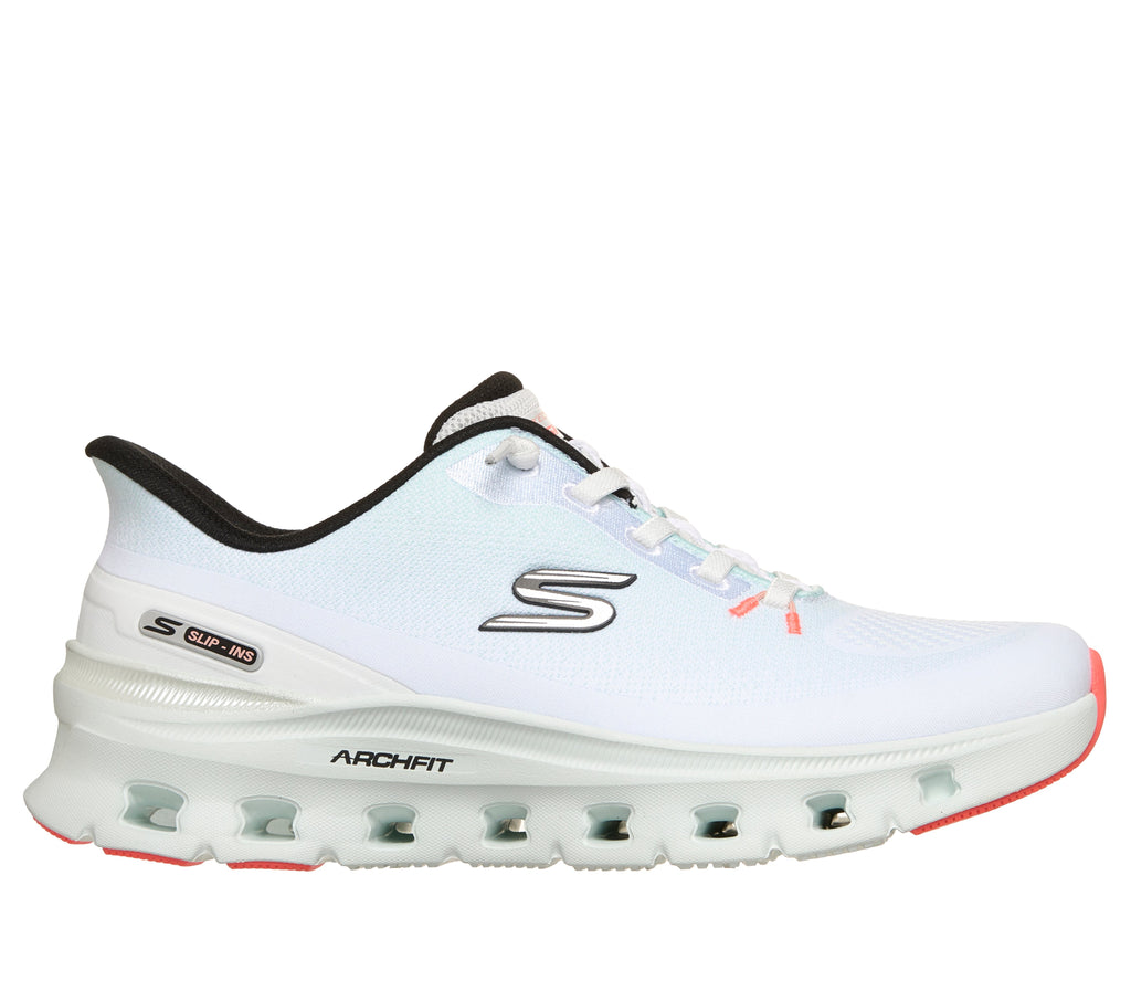 SKECHERS WOMENS ARCH FIT GLIDE-STEP PRO-LIGHT BLUE MULTI - Sole Therapy