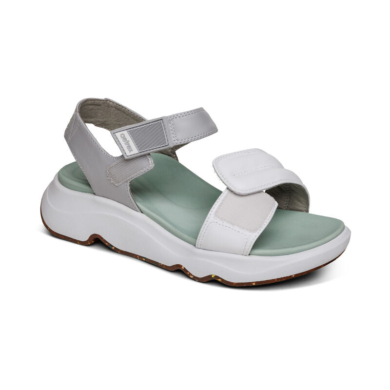 Aetrex Whit Water-Friendly Sport Sandals Mint White