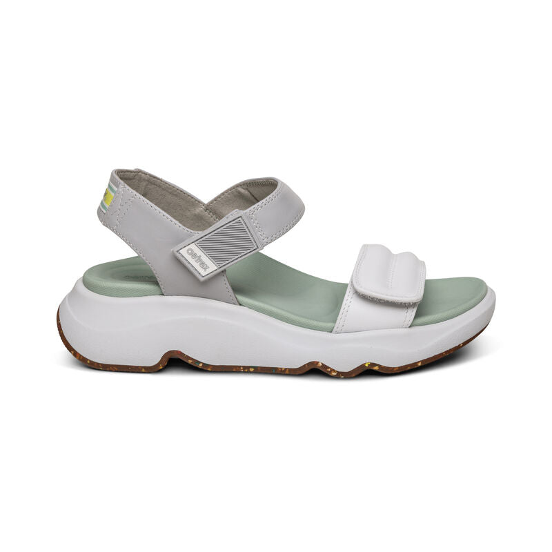 Aetrex Whit Water-Friendly Sport Sandals Mint White