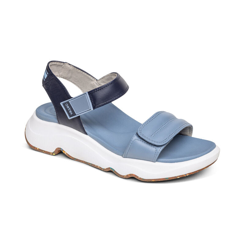 Aetrex Whit Water-Friendly Sport Sandals Blue