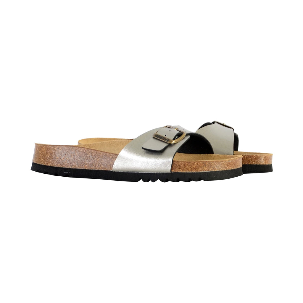 Scholl Estelle Ladies Sandal Anthracite - Sole Therapy