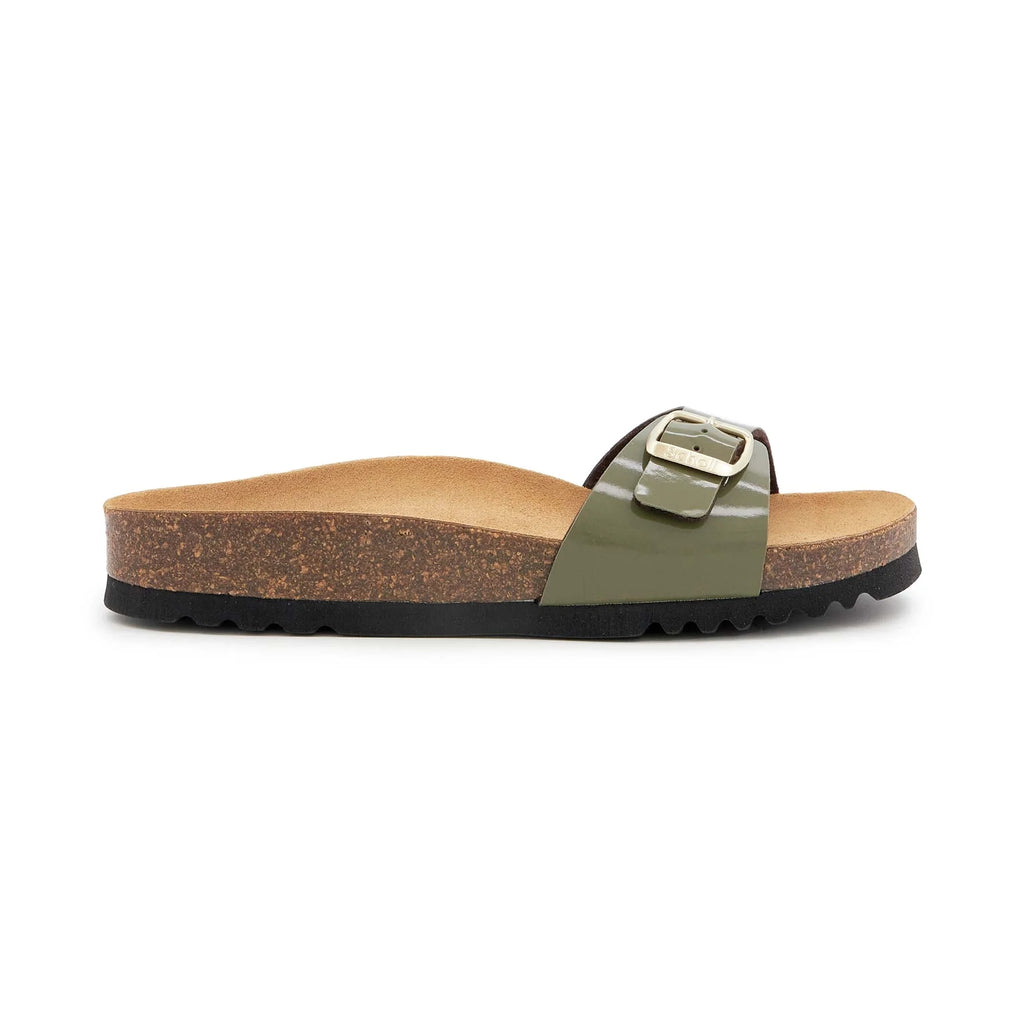Scholl Mules Sandals Estelle khaki - Sole Therapy