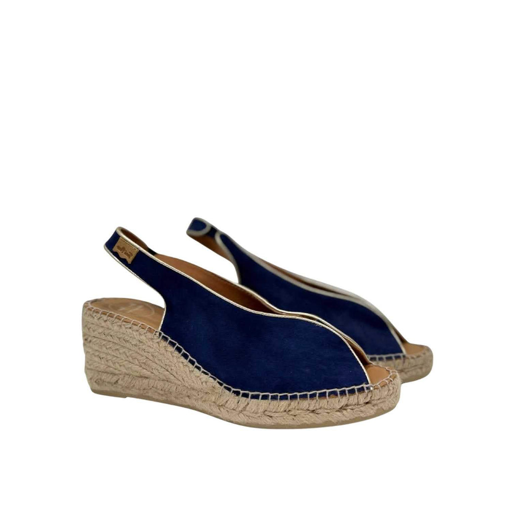 TONI PONS LESLIE WOMENS SANDAL NAVY BLUE SUEDE - Sole Therapy