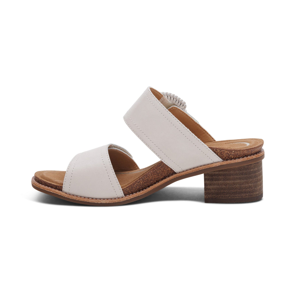 Tatiana Arch Support Heel Block Wedge Ivory - Sole Therapy