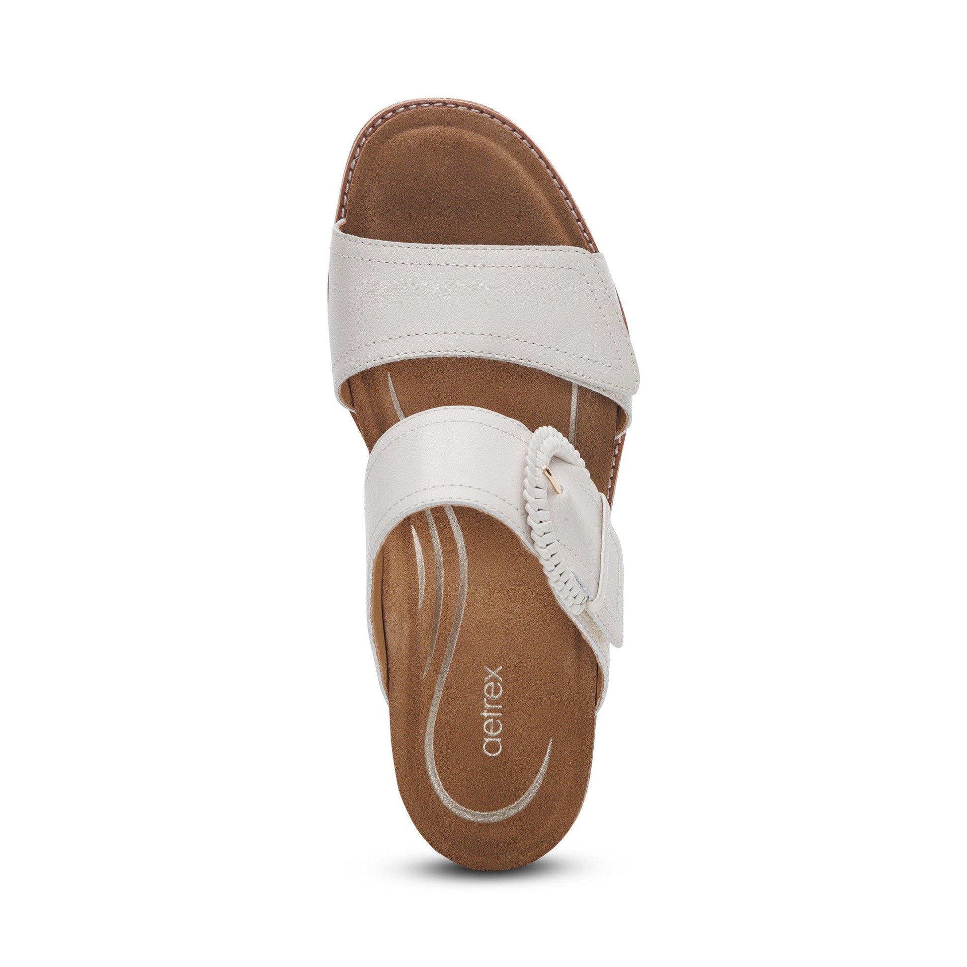 Tatiana Arch Support Heel Block Wedge Ivory - Sole Therapy