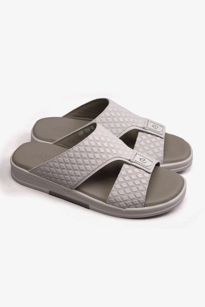 UOMO CAVALIER MENS ANTISKID GRIP SANDALS WHITE - Sole Therapy