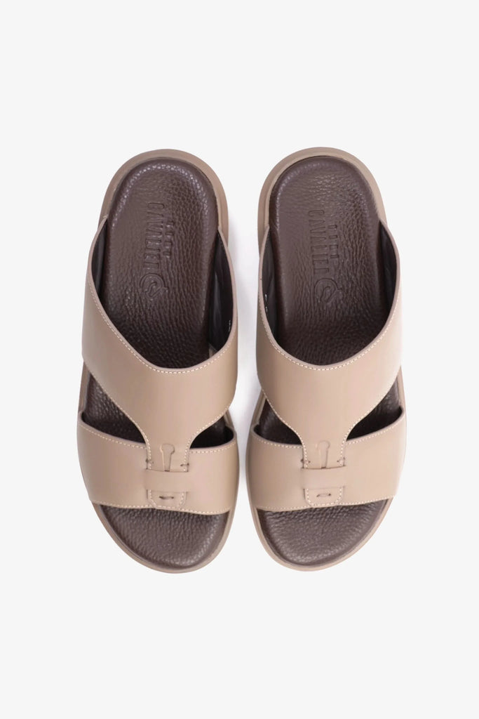 Uomo Cavalier Men's Comfortable Slip-On Sandals Stone MSDCVALP116 - Sole Therapy