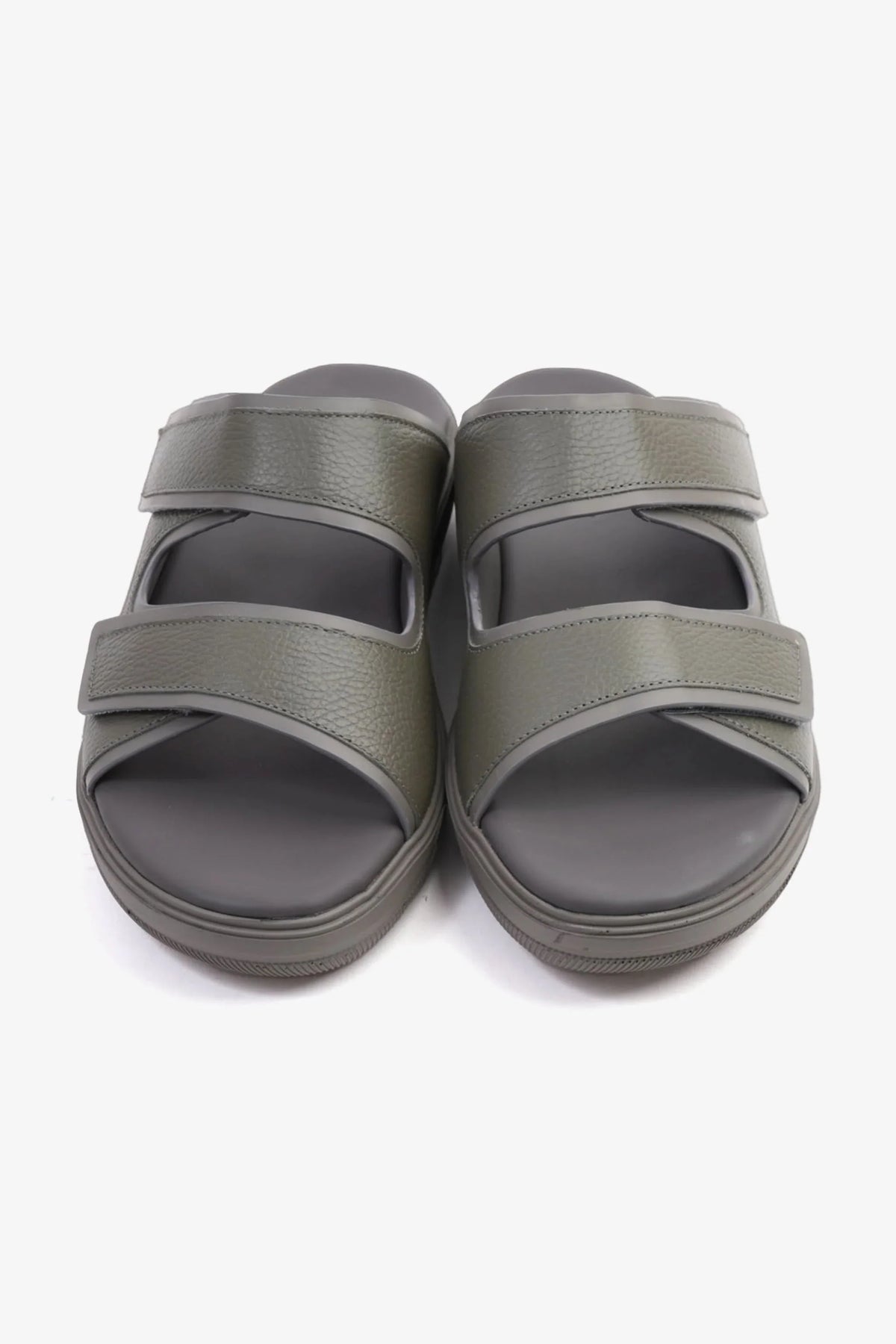 Uomo Cavalier Men's Designer Strap Arabic Sandals Grey MSDCVJS506 - Sole Therapy