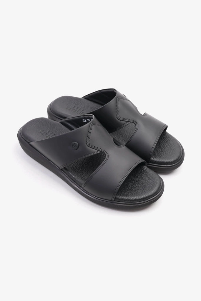 Uomo Cavalier Men's Stylish Sandals Black MSDCVALP109 - Sole Therapy