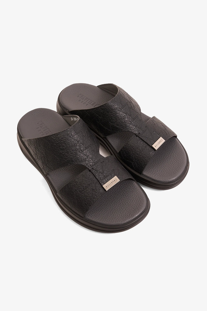 Uomo Cavalier Men's TheraBounce Royale Sandals Black MSDCVTB4005 - Sole Therapy