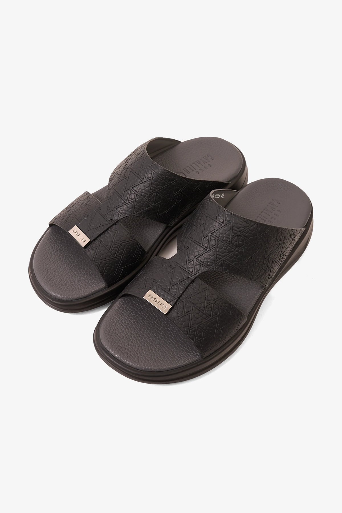 Uomo Cavalier Men's TheraBounce Royale Sandals Black MSDCVTB4005 - Sole Therapy