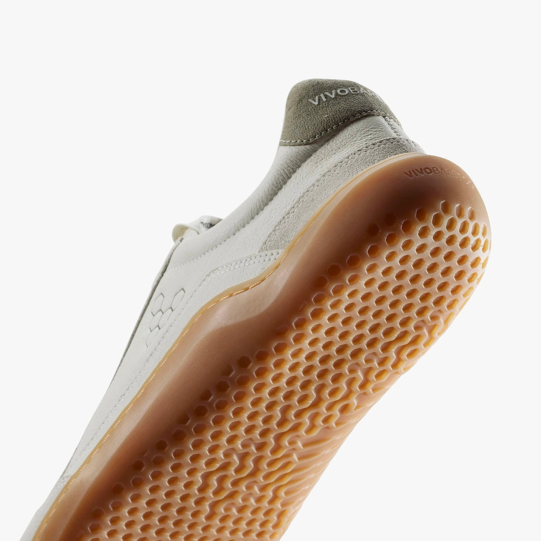 Vivo Gobi II Sneaker Premium Leather Mens Limestone Dusty Green - Sole Therapy