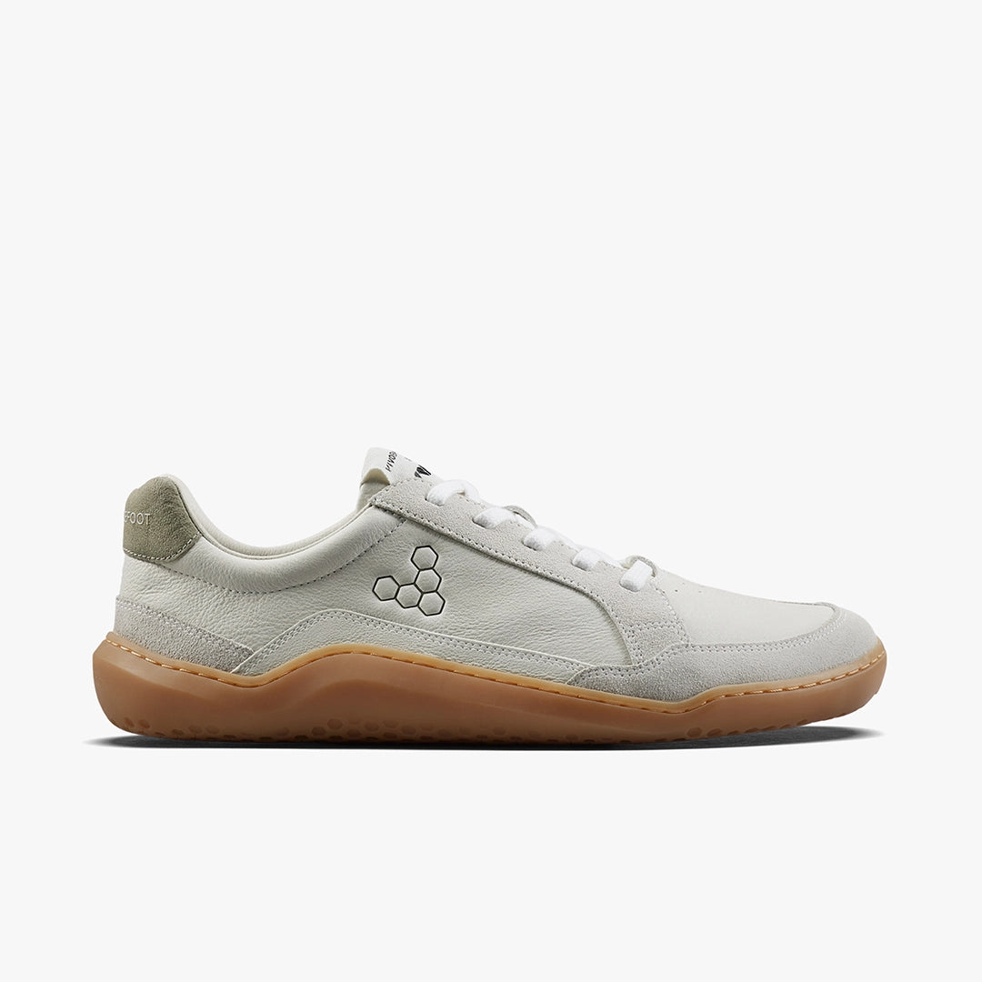 Vivo Gobi II Sneaker Premium Leather Mens Limestone Dusty Green - Sole Therapy