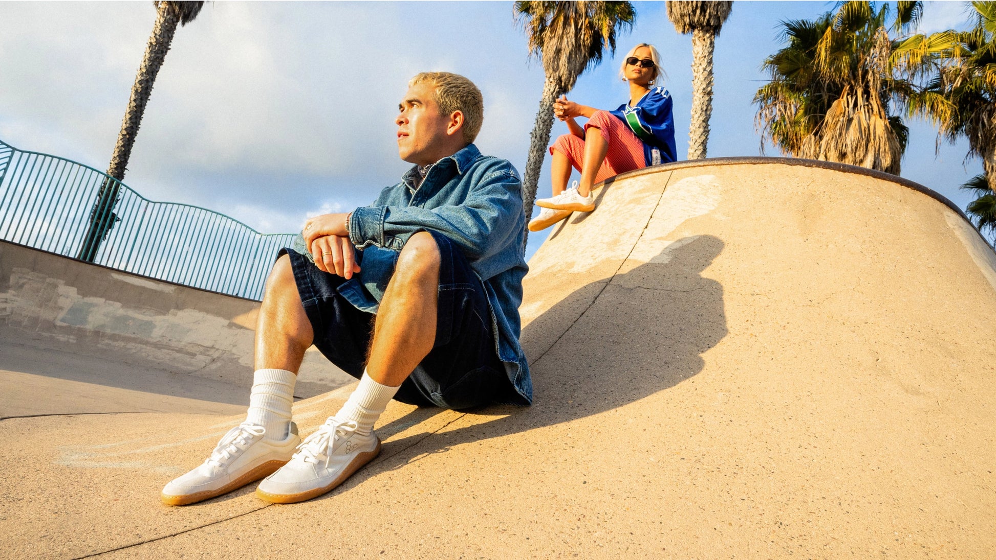 Vivo Gobi II Sneaker Premium Leather Mens Limestone Dusty Green - Sole Therapy