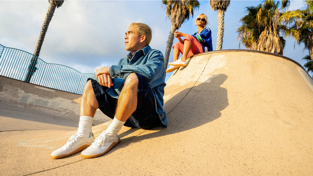 Vivo Gobi II Sneaker Premium Leather Mens Limestone Dusty Green - Sole Therapy