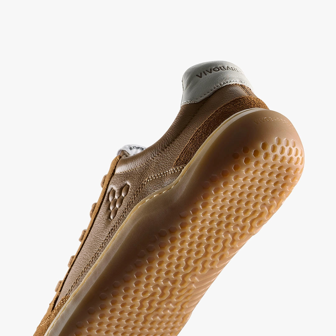 Vivo Gobi II Sneaker Premium Leather Mens Tan - Sole Therapy